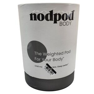 Nodpod Body Weighted Pod 6.5lb Compact Weighted Blanket Grey Cotton Velvet NEW